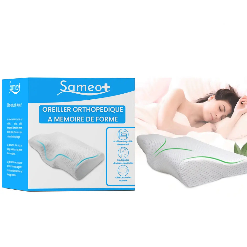 Oreiller orthopédique à mémoire de forme | Sameo™ Sameo™