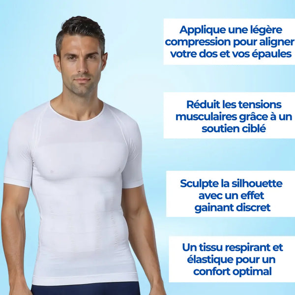 T-Shirt Correcteur de posture et gainant - Mixte | Sameo Sameo